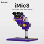 Mechanic Mic3 Trinocular Stereo Microscope with B-11 Big Base (Blue)